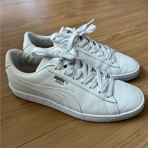 Men’s Puma Classic White Leather Sneakers size 9.5